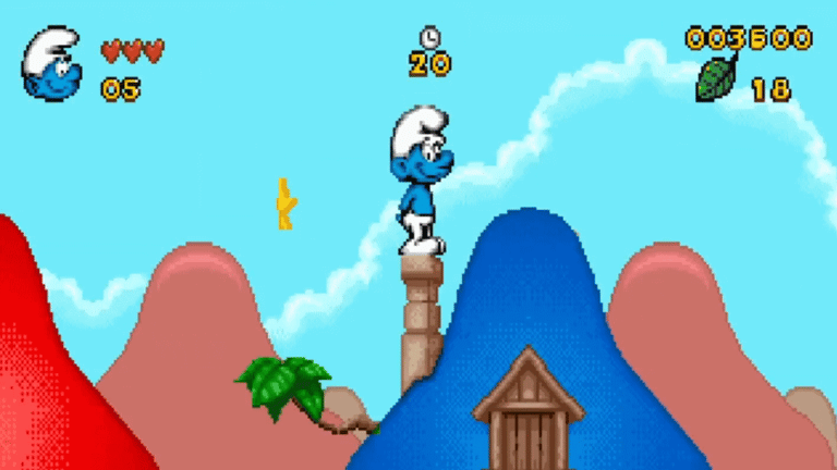 Capture d'écran du jeu Schtroumpf