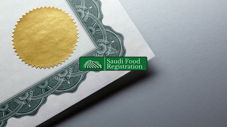 BRCGS Certification Blog With Saudi Food Registration Logo