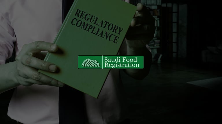  Saudi Food Registration logo, symbolizing the role of SFDA local agents in Saudi Arabia.