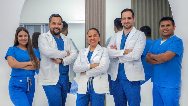 a group of doctors and nurses in scrubs