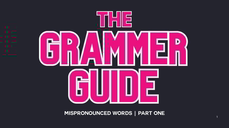 Frankly Communications | Grammar Guide 