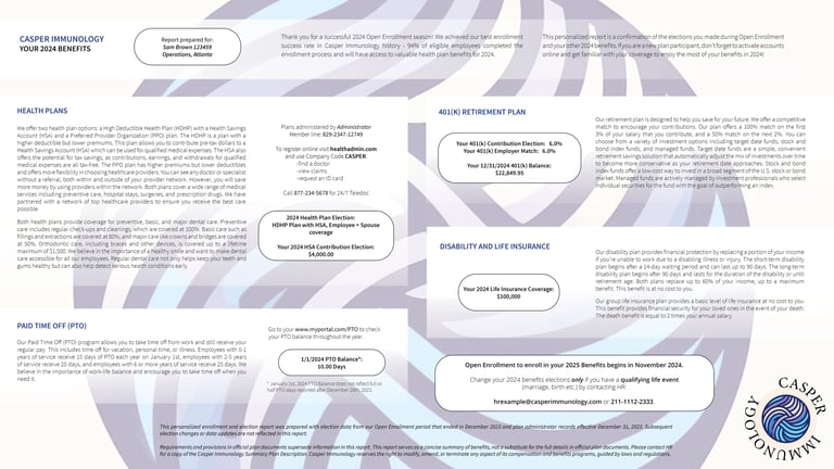 model enrollment confirmation statement