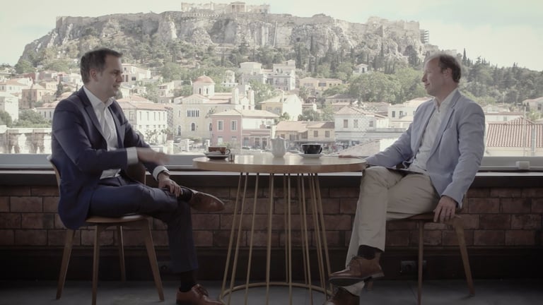 Cameramangreece.com Giannis Komitas,  Chief Operating Officer of National Energy Holding in Athens