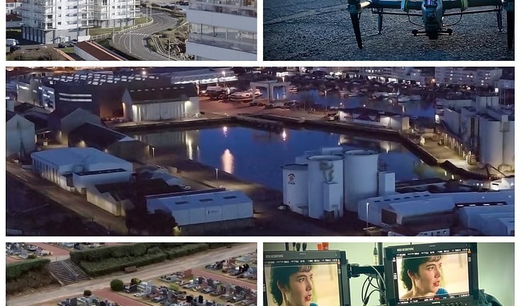 Tournage Drone téléfilm Inspire 2 France télévisions Les sables d'olonne