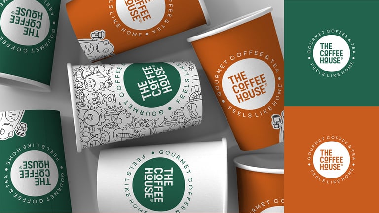 Front / The Cofee House logo ve branding