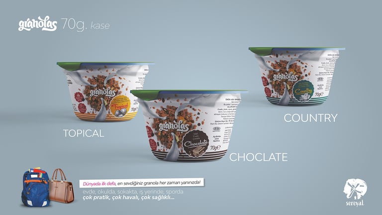 Front / Granolas Logo, Kurumsal  ve Ambalaj Tasarımları