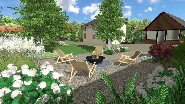 sodoidile.lt sklypo apželdinimo vizualizacija