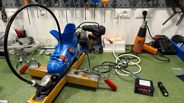 Test de resistance des outils 3D the boottools pour la mise aux pieds des chaussures de ski