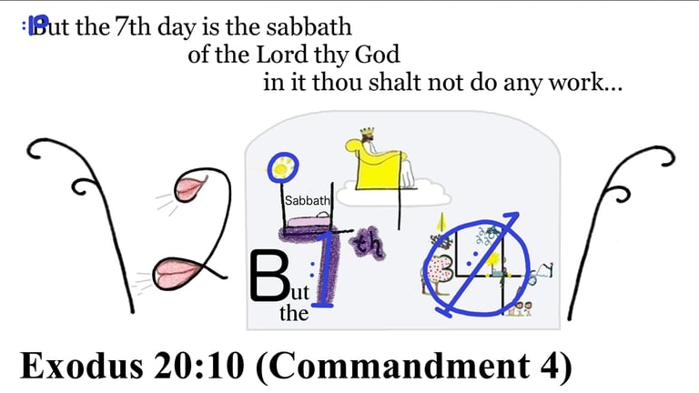Exodus 20:10 But the seventh day is the sabbath of the Lord thy God: in it thou shalt not ...