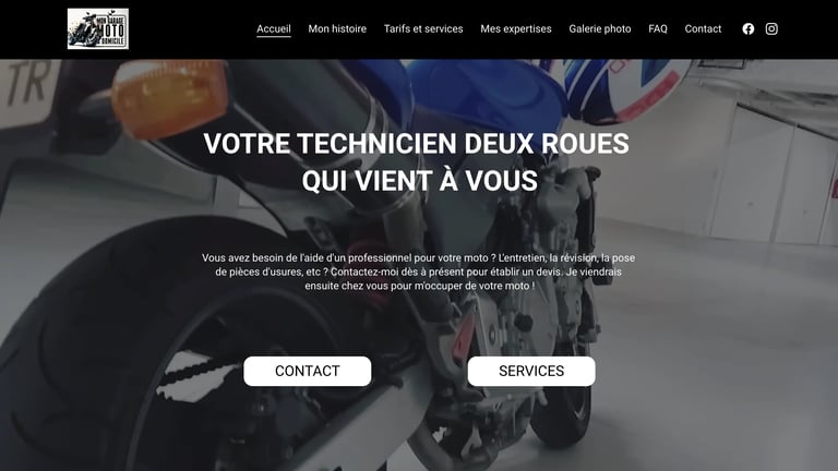 Mon garage moto à domicile