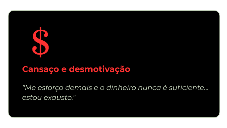 Cansaço e desmotivação