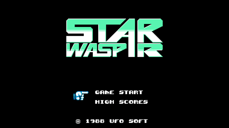 Star Waspir Title Screen