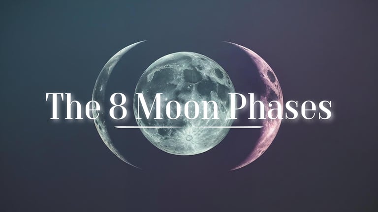 The 8 Moon Phases