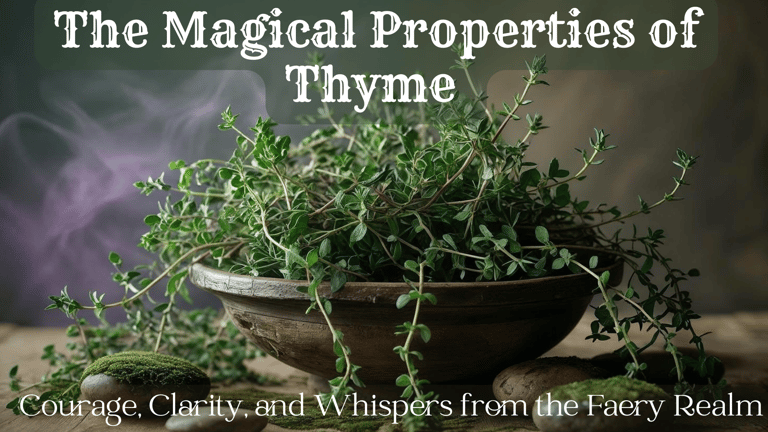  The Magical Properties of Thyme — Courage, Clarity, and Whispers from the Faery Realm