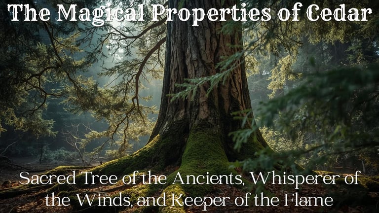 The Magical Properties of Cedar