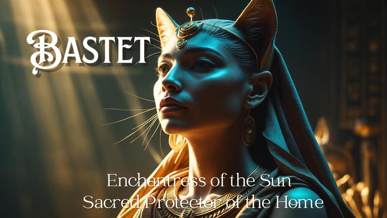Bastet: Enchantress of the Sun and Sacred Protector of the Home
