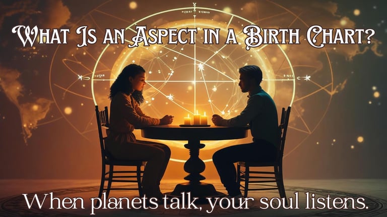 What is an aspect in a birth chart