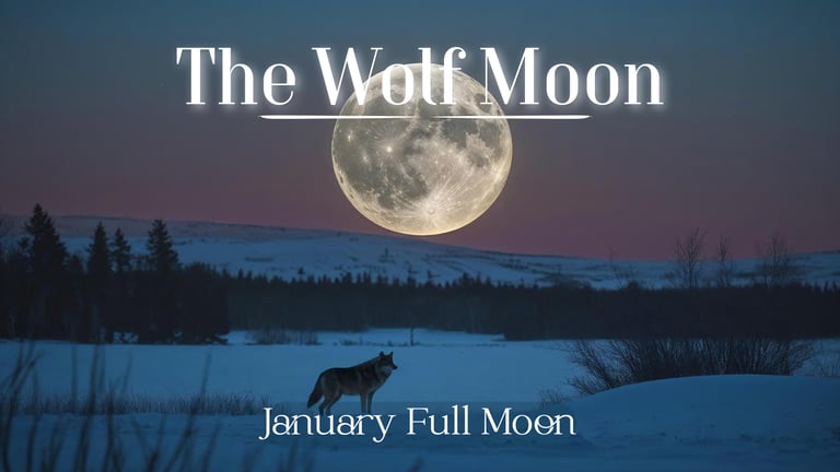 The Wolf Moon (January’s Full Moon)