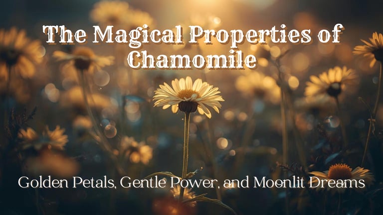 The Magical Properties of Chamomile  Golden Petals, Gentle Power, and Moonlit Dreams