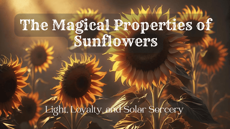 The magical properties of sunflowers