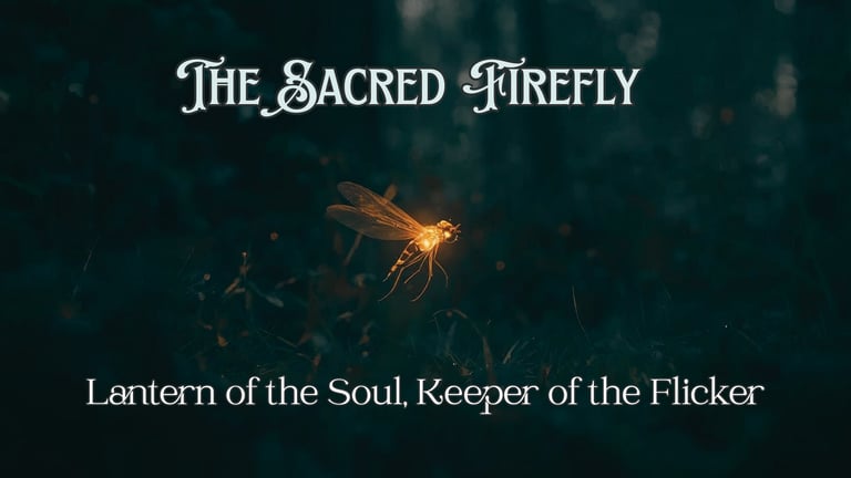 The Sacred Firefly: Lantern of the Soul, Keeper of the Flicker