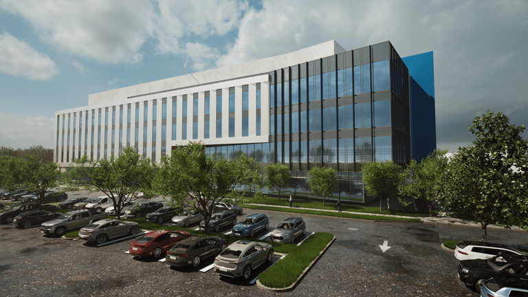a rendering of an office building  in California