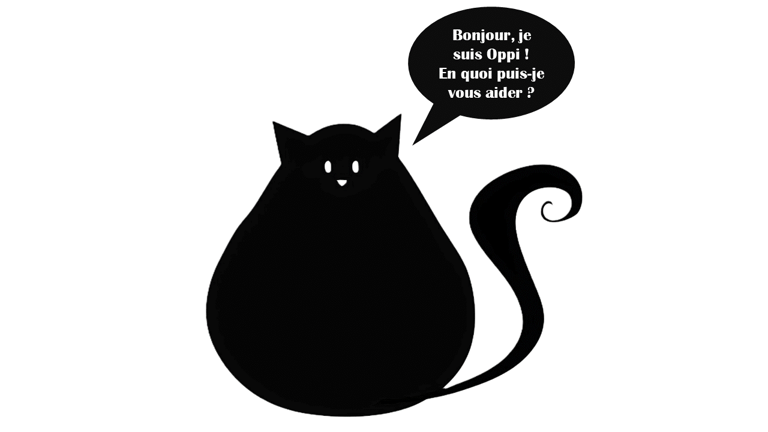 a black cat with a speech bubble bubble bubble