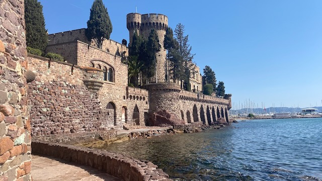 Early swim in Mandelieu