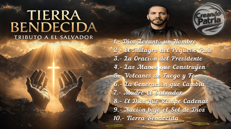 ÁLBUM "TIERRA BENDECIDA" (Vers 2) Tributo musical a El Salvador y su presidente Nayib Bukele