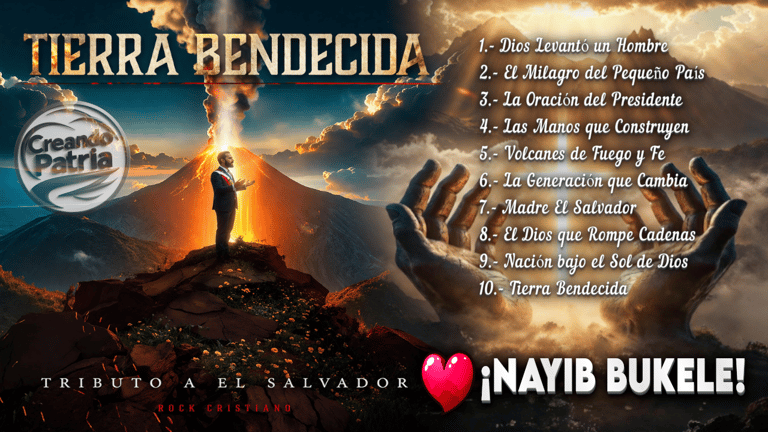 ÁLBUM "TIERRA BENDECIDA" Tributo musical a El Salvador y su presidente Nayib Bukele — Rock Cristiano