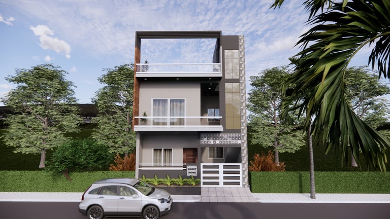 Residential building construction in Indore by Bhavans Civiltech LLP