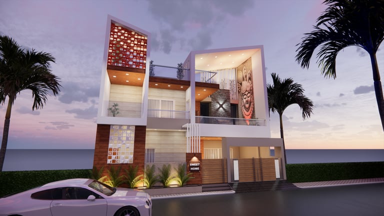 Commercial property under construction in Indore by Bhavans Civiltech LLP