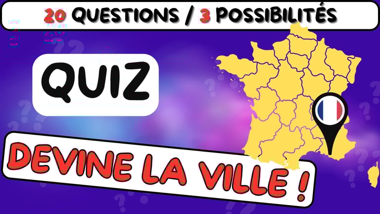 Vignette d'un quiz sur les villes de France