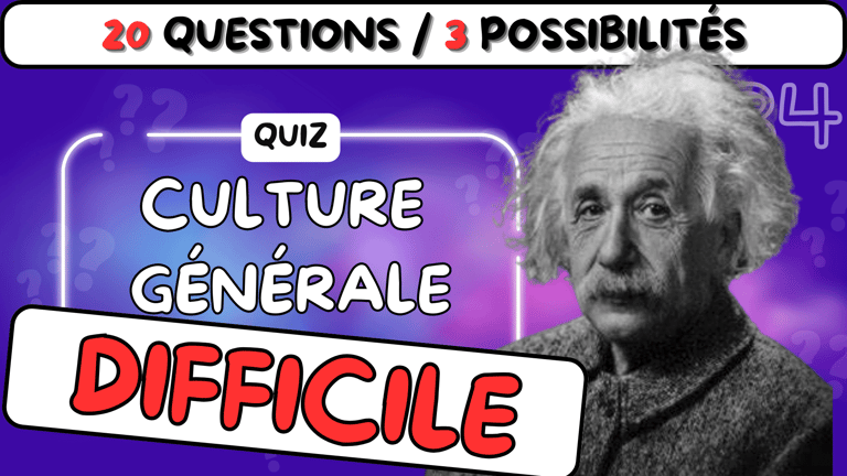 Vignette d'un Quiz de culture générale difficile