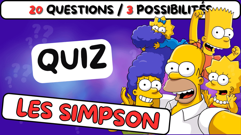 Vignette d'un Quiz sur la famille Simpson