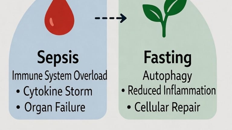   تعرف على العلاقة العلمية بين تسمم الدم (Sepsis) والصيام الطبي، وكيف قد تؤثر التحولات الأيضية وتنشي