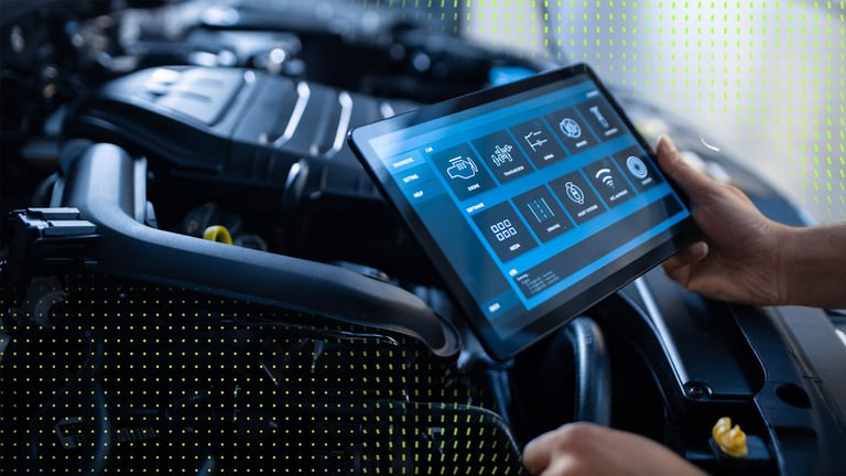 un outil de diagnostic automobile