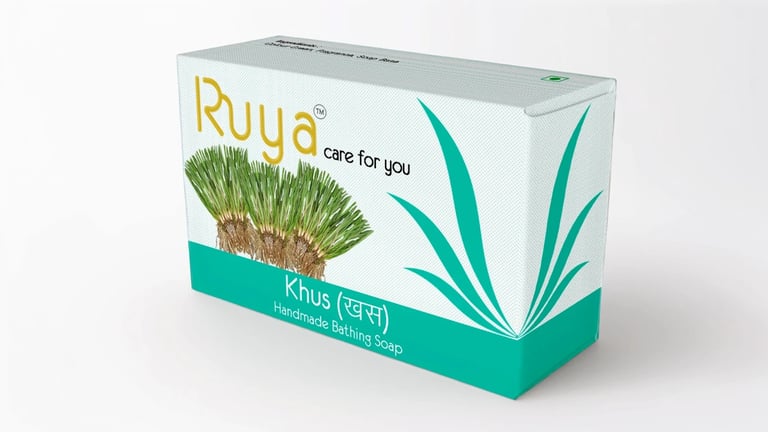 Handmade Natural Khus Bathing Soap