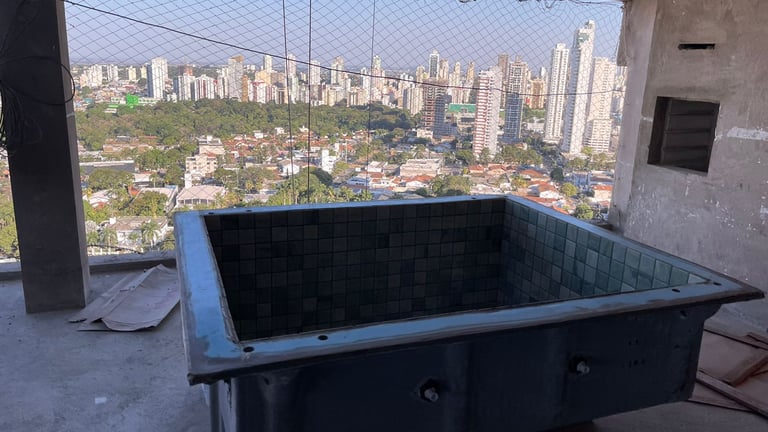 Içamento de móveis, piscinas e cargas em prédios