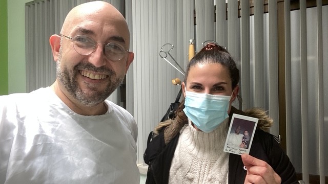 a man and woman in masks and masks on their faces