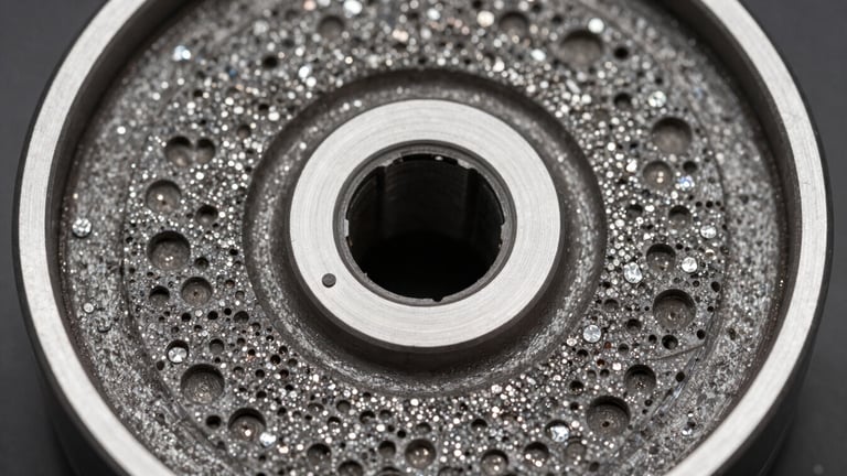 Open-structure vitrified bond diamond wheel for optical glass and PCD precision grinding