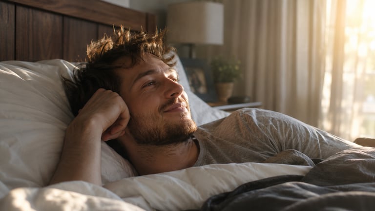 Person waking after an emotional visitation dream about a loved one