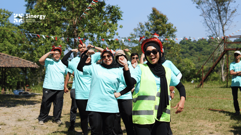 Keseruan Outbound Fun games Jogja Sinergy Adventure 