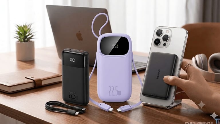 Melhores Power Banks Baseus: 3 Modelos com Melhor Custo-Benefício em 2026