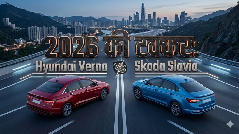 2026 की टक्कर: Hyundai Verna vs Skoda Slavia