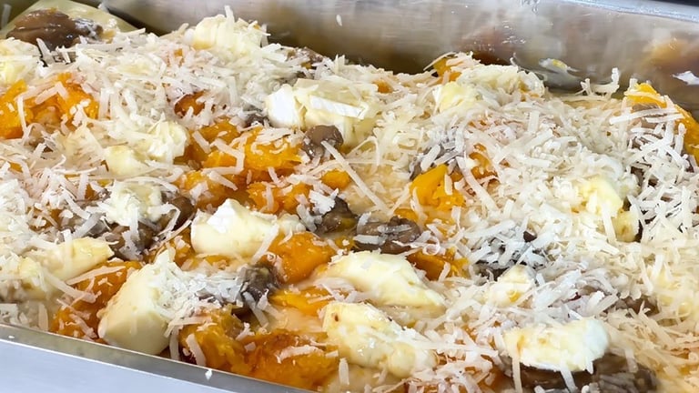 Assemble the lasagna layer by layer