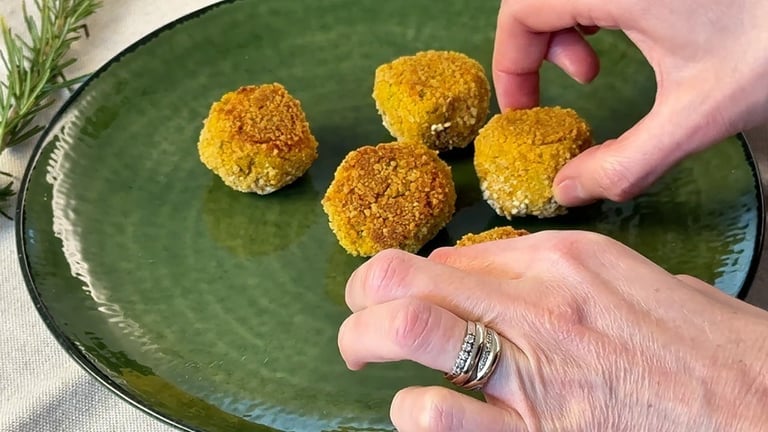 Bake until golden and crispy