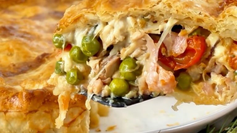 Bake until the pastry is golden and crispy