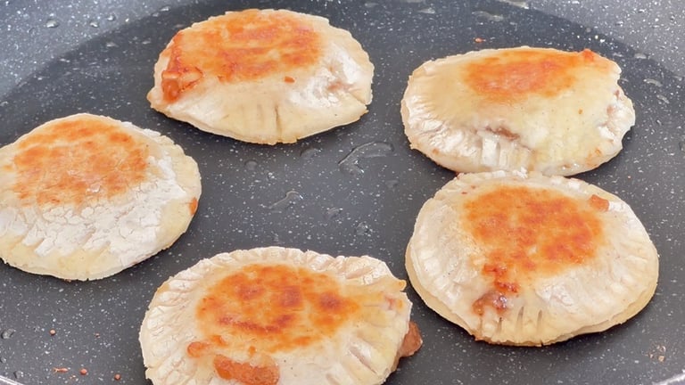 Cook until golden brown and slightly crisp