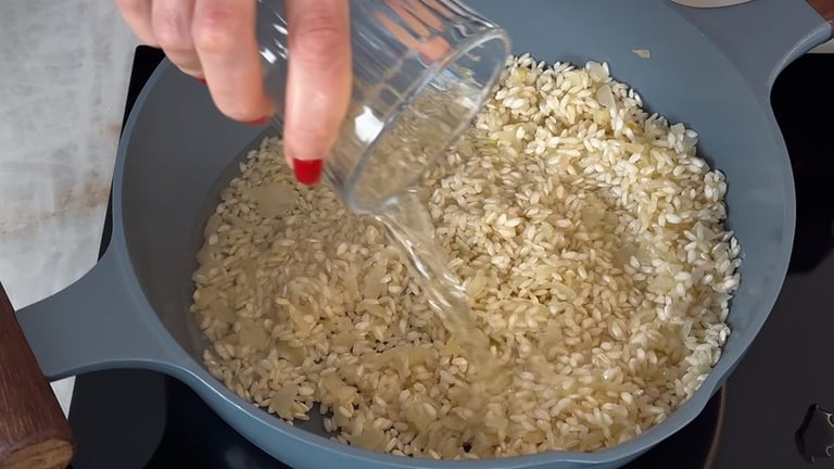 Deglaze with white Wine